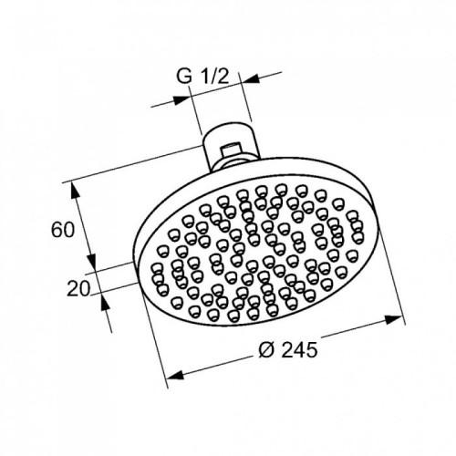 Верхній душ Kludi A-QA, 6651105-00